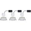 Paulmann 93410 Cole Coin vestavné svítidlo, LED, 6 W, bílá, stříbrná, sada 3 ks