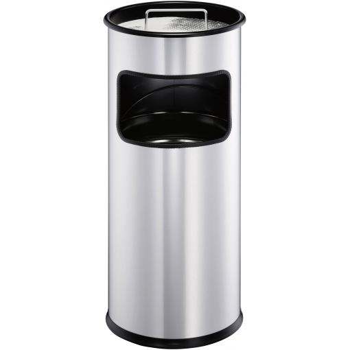 Durable DURABLE - Asch-/Mülleimer - rund - 17 L - Metall 333023 koš na papír s popelníkem, 17 l, kov, (Ø x v) 260 mm x 620 mm, černá, 1 ks