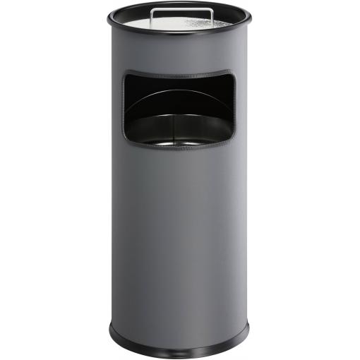 Durable METALL rund 333058 koš na papír s popelníkem, 17 l, kov, (Ø x v) 260 mm x 620 mm, antracitová, 1 ks