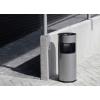 Durable DURABLE - Asch-/Mülleimer - rund - 17 L - Metall 333223 koš na papír s popelníkem, 17 l, kov, (Ø x v) 250 mm x 630 mm, stříbrná, 1 ks