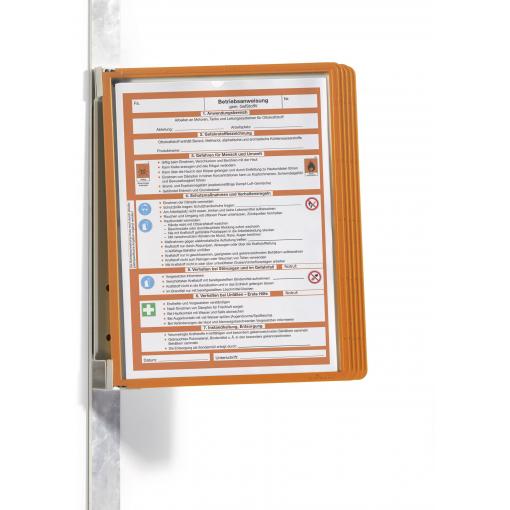 Durable 591409 pohledová tabule oranžová (š x v x h) 325 x 360 x 260 mm DIN A4