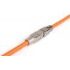 Digitus spojka RJ45 síťový adaptér CAT 6a (surový kabel CAT 7) , CAT 6A, CAT 6 [1x LSA - 1x LSA] stříbrná