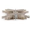 Digitus spojka RJ45 síťový adaptér CAT 6a (surový kabel CAT 7) , CAT 6A, CAT 6 [1x LSA - 1x LSA] stříbrná