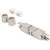 Digitus spojka RJ45 síťový adaptér CAT 6a (surový kabel CAT 7) , CAT 6A, CAT 6 [1x LSA - 1x LSA] stříbrná