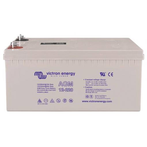 Victron Energy Deep Cycle BAT412201084 olověný akumulátor 12 V 220 Ah olověný se skelným rounem (š x v x h) 238 x 522 x 240 mm odolné proti více cyklům