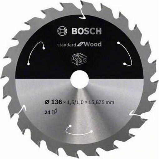 Bosch Accessories Bosch Power Tools 2608837670 tvrdokovový pilový kotouč 140 x 12.7 mm Počet zubů (na palec): 24 1 ks