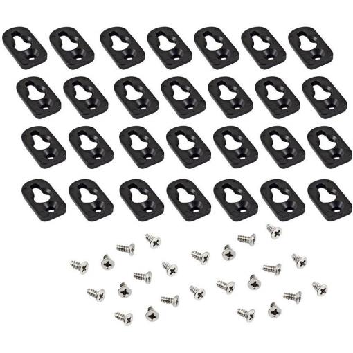 Hammond Electronics 1557FOOT2BK-24 Mounting foot polykarbonát černá 24 ks
