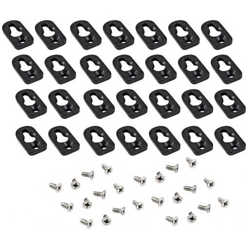 Hammond Electronics 1557FOOTBK-24 Mounting foot ABS černá 24 ks