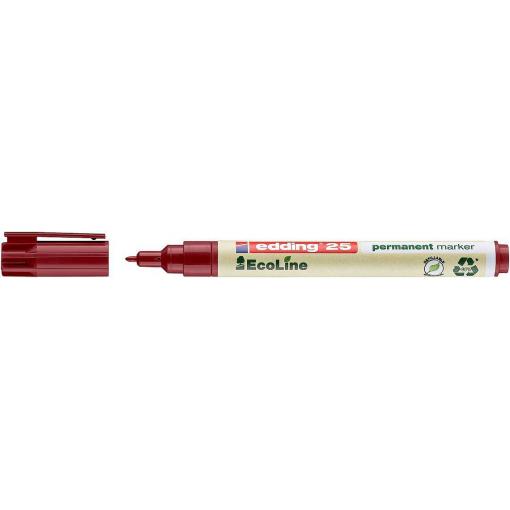 Edding e-25 EcoLine 4-25002 permanentní popisovač červená Vodotěsné: Ano