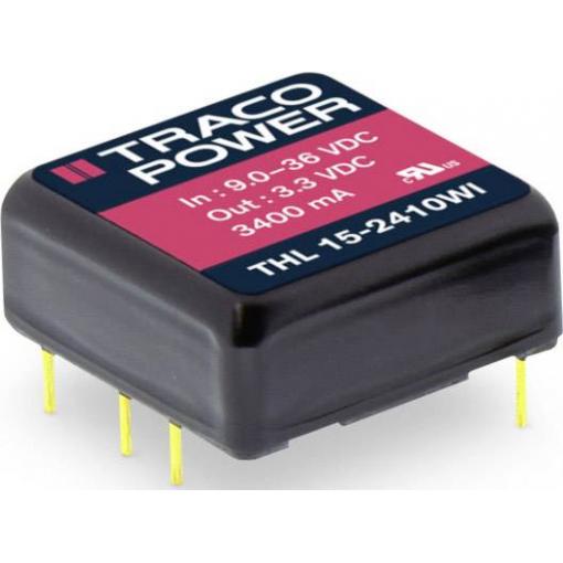 TracoPower THL 15-2411WI DC/DC měnič napětí do DPS 3 A 15 W Počet výstupů: 1 x Obsah 1 ks