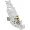 Intellinet 790482, zástrčka RJ45, barevné kódování, ochranná průchodka proti zlomu, krimpovací kontakt, bílá, 1 ks