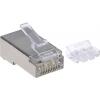 Intellinet Intellinet 90ks Cat6A modulární zástrčky RJ45 STP 3-bodový žíla kontakty pro masivní drát 90 zástrčka na 790680 krimpovací kontakt Počet pólů 8P8C