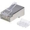 Intellinet Intellinet 90ks Cat6A modulární zástrčky RJ45 STP 3-bodový žíla kontakty pro masivní drát 90 zástrčka na 790680 krimpovací kontakt Počet pólů 8P8C