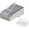 Intellinet Kabel Intellinet 70 ks Cat6A modulární zástrčky RJ45 pro Line STP 3-bodový žíla kontakty pro lanka i plné vodiče 70 zástrčka na 50 polohám pozlacené