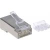 Intellinet Kabel Intellinet 70 ks Cat6A modulární zástrčky RJ45 pro Line STP 3-bodový žíla kontakty pro lanka i plné vodiče 70 zástrčka na 50 polohám pozlacené