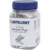 Intellinet Kabel Intellinet 70 ks Cat6A modulární zástrčky RJ45 pro Line STP 3-bodový žíla kontakty pro lanka i plné vodiče 70 zástrčka na 50 polohám pozlacené