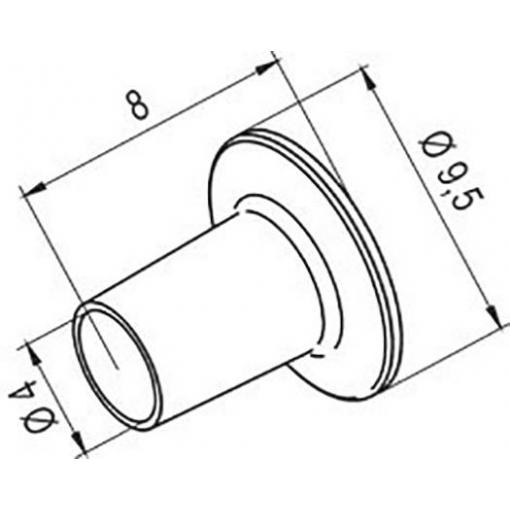 Ersa 0472BR horkovzdušná tryska Velikost hrotů 4 mm Délka hrotů 8 mm Obsah 1 ks