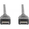 Digitus HDMI kabel Zástrčka HDMI-A, Zástrčka HDMI-A 3.00 m černá AK-330124-030-S 8K UHD, pozlacené kontakty, stínění pletivem, kompletní stínění, stíněný,