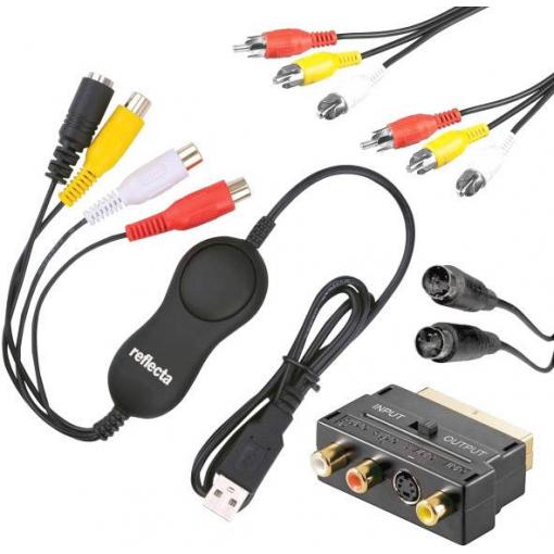 Reflecta Video Capture Set USB USB převodník videa z analogového do digitálního záznamu, vč. software pro zpracování videa, 66129
