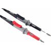 VOLTCRAFT MS-4PS-E bezpečnostní měřicí kabely 4mm bezpečnostní zástrčka zkušební hroty 1.00 m černá, červená 1 ks