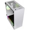 Kolink Bastion White RGB midi tower PC skříň, herní pouzdro bílá 1 předinstalovaný LED ventilátor, integrované osvětlení, boční okno, prachový filtr