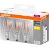 OSRAM HOMELIGHTING 4058075819290 LED Energetická třída (EEK2021) E (A - G) E27 klasická žárovka 7 W = 60 W teplá bílá (Ø x d) 60.0 mm x 105.0 mm 3 ks