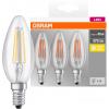 OSRAM HOMELIGHTING 4058075819313 LED Energetická třída (EEK2021) E (A - G) E14 svíčkový tvar 4 W = 40 W teplá bílá (Ø x d) 35.0 mm x 100.0 mm 3 ks