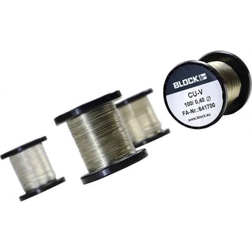 BLOCK CU-V 100/1,00 CU-V 100/1,00 měděný drát, 11 m