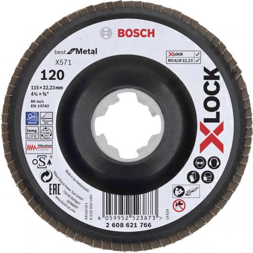Bosch Accessories 2608621766 X-LOCK vějířovitý brusný kotouč Průměr 115 mm 1 ks