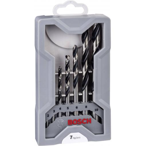 Bosch Accessories 2608577347 2608577347 HSS sada spirálových vrtáku do kovu 7dílná 2 mm, 3 mm, 4 mm, 5 mm, 6 mm, 7 mm, 8 mm, 9 mm, 10 mm 1 sada
