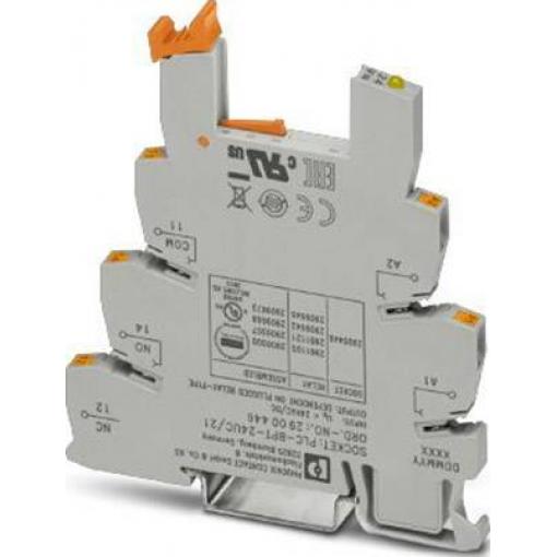 Phoenix Contact PLC-BPT- 24UC/21 patice pro relé (d x š x v) 94 x 6.2 x 80 mm, 10 ks