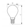 LED žárovka Philips FILAMENT Classic E14 4,3W 2700K 230V P45 FR  P706435