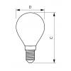 LED žárovka Philips E14 6,5W 2700K 230V P45 FR