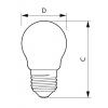 LED žárovka Philips E27 6,5W 2700K 230V P45 FR