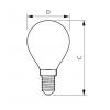 LED žárovka Philips FILAMENT Classic E14 2W 2700K 230V P45 CL  P574133