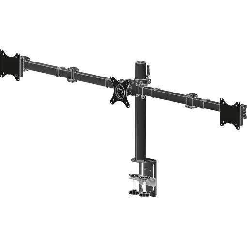 Iiyama držák na stůl pro monitor DS1003C-B1 1 Displej: (s) 25,4 cm (10) - 68,6 cm (27) černá nastavitelná výška, naklápěcí, nakláněcí, otočný, otočný