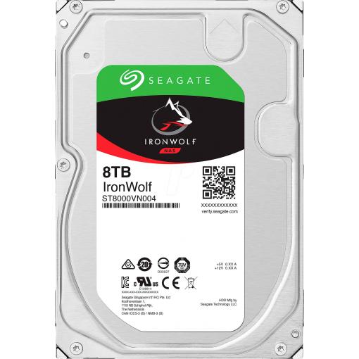 Seagate IronWolf™ 8 TB interní pevný disk 8,9 cm (3,5) SATA III ST8000VN004 Bulk