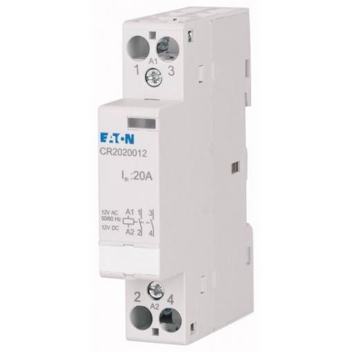Eaton CR2011008 instalační stykač, 8 V DC/AC, 20 A, 1 spínací kontakt, 1 rozpínací kontakt, 1 ks