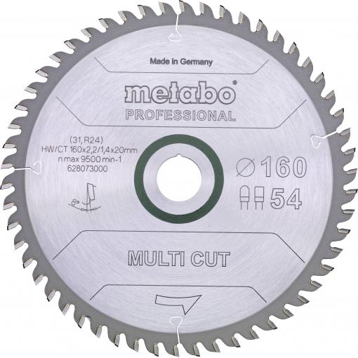 Metabo MULTI CUT PROFESSIONAL 628293000 pilový kotouč 165 x 20 x 1.4 mm Počet zubů (na palec): 54 1 ks