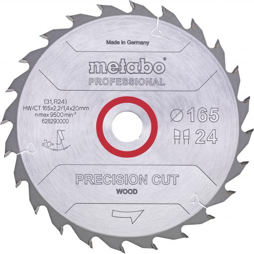 Metabo PRECISION CUT WOOD 628291000 pilový kotouč 165 x 20 x 1.4 mm Počet zubů (na palec): 42 1 ks