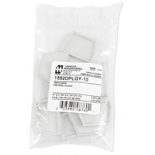 Hammond Electronics 1552DPLGY-10 pouzdro plast ABS šedá (d x š x v) 51 x 76 x 23 mm 10 ks