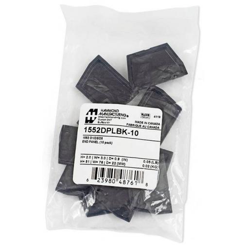 Hammond Electronics 1552DPLBK-10 pouzdro plast ABS černá (d x š x v) 51 x 76 x 23 mm 10 ks