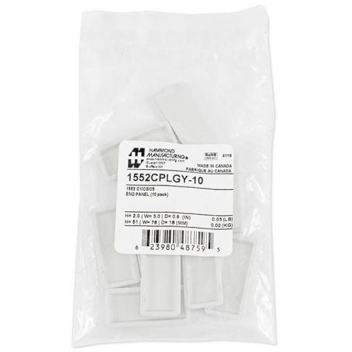 Hammond Electronics 1552CPLGY-10 pouzdro plast ABS šedá (d x š x v) 51 x 76 x 16 mm 10 ks
