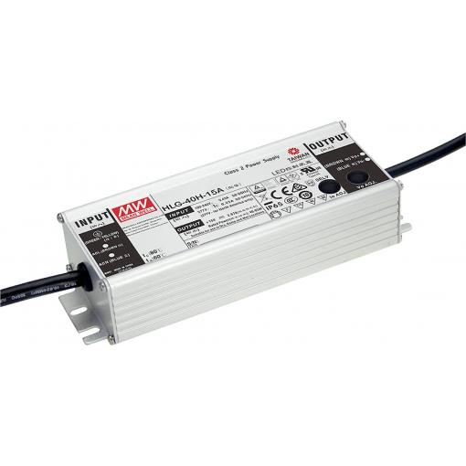 MEAN WELL LED driver konstantní napětí, konstantní proud 40.05 W 2.67 A 15 V/DC stmívací funkce 3v1 , schválení nábytku , outdoorový , PFC spínací obvod ,