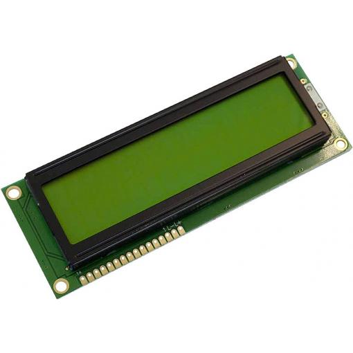 Display Elektronik LCD displej žlutozelená 16 x 2 Pixel (š x v x h) 122 x 44 x 11.1 mm