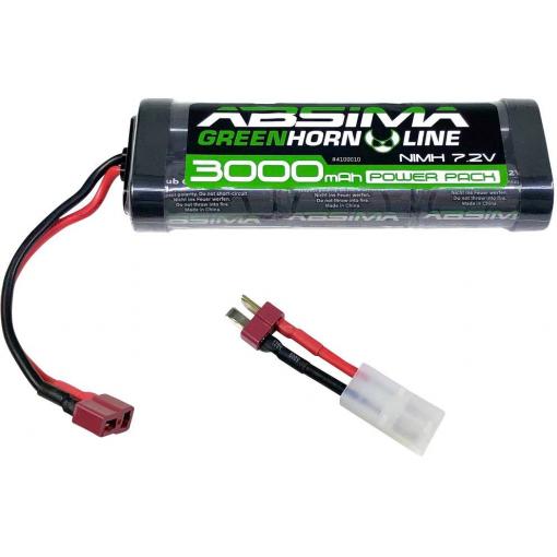 Absima 4100010 akupack NiMH (modelářství), 7.2 V, 3000 mAh, články 6, Hardcase, T zásuvka, zásuvka Tamyia