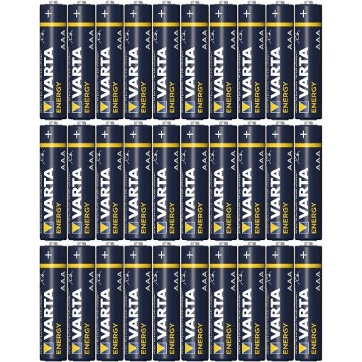 Varta ENERGY AAA Bli 30 mikrotužková baterie AAA alkalicko-manganová 1.5 V 30 ks