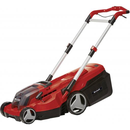 Einhell Professional RASARRO 36/38 (2x4 Ah) akumulátor Akumulátorová sekačka vč. 2. Nabíječka Twincharger, + 2. akumulátor 2x 18 V šířka sekání 38 cm Určen pro