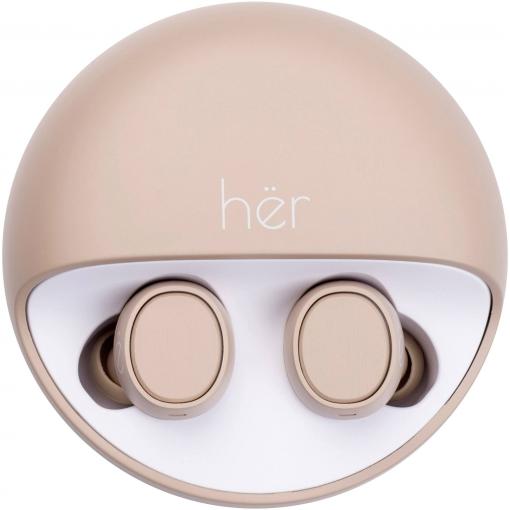 HER HX-12 Headset do uší (In Ear) Bluetooth® béžová