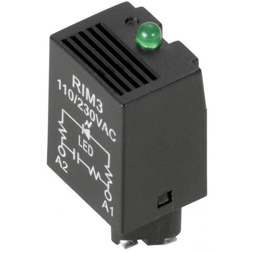 Weidmüller RC modul s ukazatelem, LED RIM 3 110/230VAC LED Barvy světla (LED svítidlo): zelená 10 ks